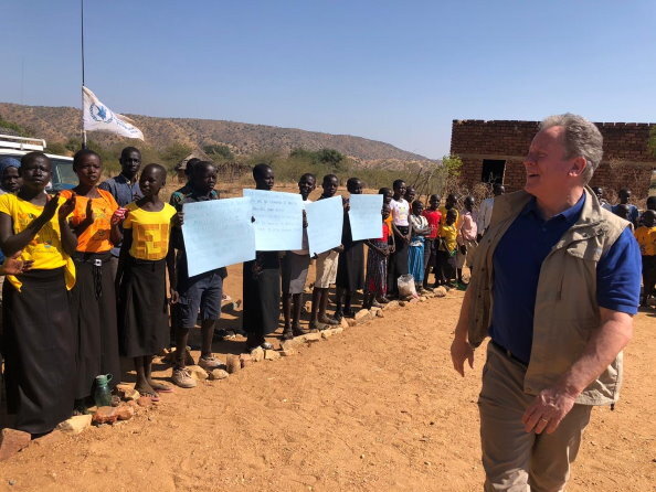 VD David Beasley besöker Syd Kordofan. WFP/ Abeer Etefa